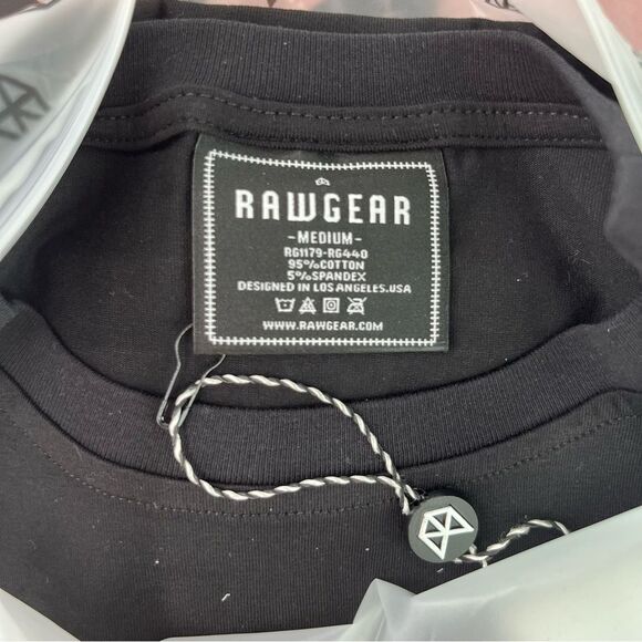 NWT Bundle 3 RawGear Men's Heavyweight Long Sleeve Logo T-Shirt RG440 Men’s M - Picture 4 of 11